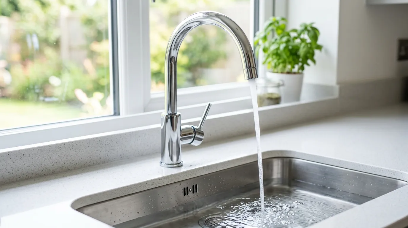 Local Plumbing Master Pros same day plumber fixing a faucet in Lincoln Park, PA